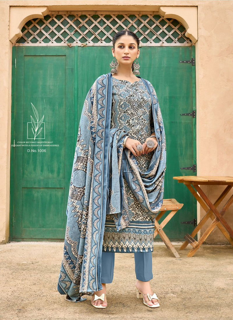 Liyana By Roli Moli Pashmina Dress Material Surat Wholesale Market Catalog